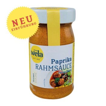 wela Paprika Rahmsauce Feine Paste Glas